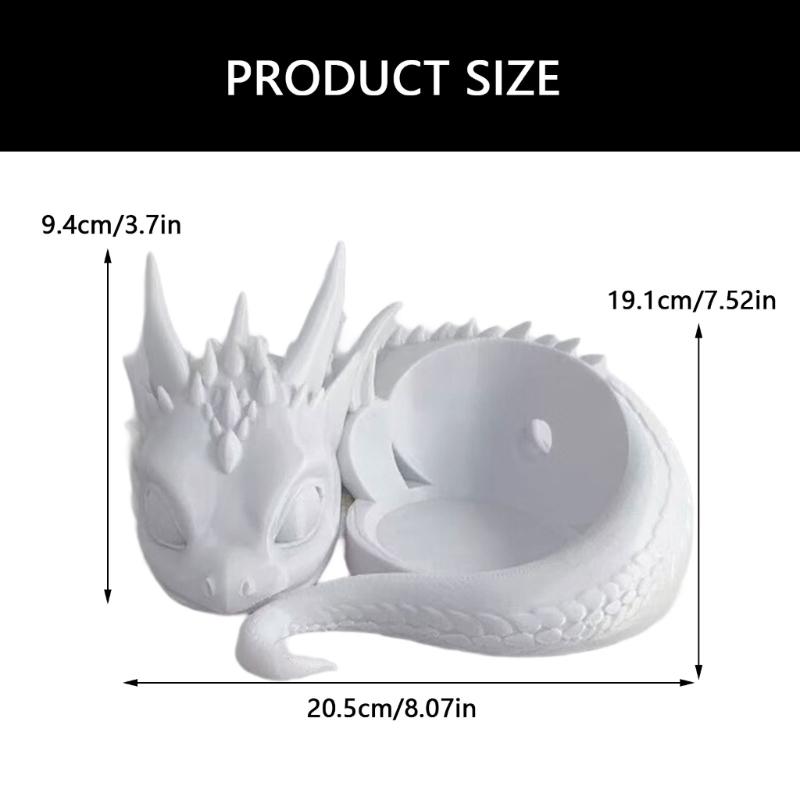 3D Printed Lying Baby Dragon Speaker Holder Stand for 4/5 3D Printed Desktop Decoration