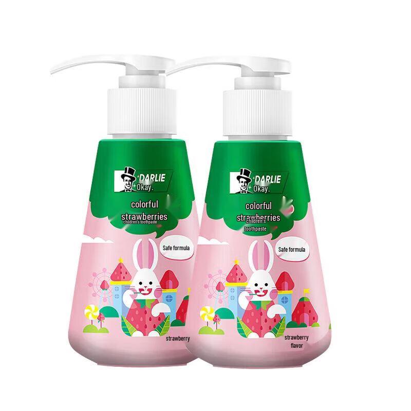 

Darlie Kids Strawberry Anti-Cavity Toothpaste with Pump, 120g