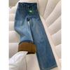 Velvet Thickened High Waist Retro Jeans - Women's 2025 Winter Collection