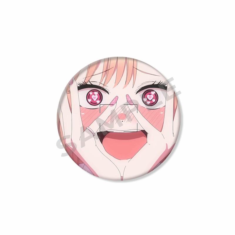 My Dress-Up Darling Anime Brooch Pin Kawaii Cartoon Figure Marin Kitagawa Badge Bag Hat Accessories Animation Peripheral Gifts