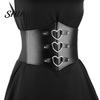Body Belt Solid Color Retro Elastic Women Corset Exquisite Fine Craftsmanship Faux Leather Lace-up Buckle Wide Clothes Accessories Dress