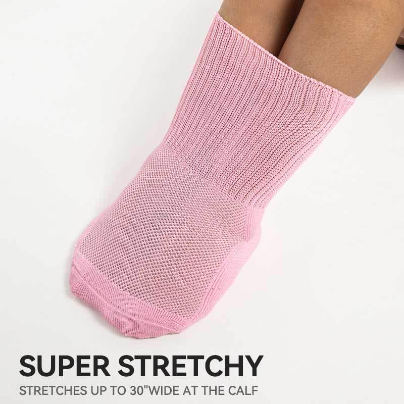 Wide-Mouth Diabetic Care Socks for Seniors - Summer Mid-Calf Women's Dopamine Socks