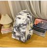 The New Large-capacity Multi-compartment Schoolbag Is Tie-dyed, Cute and Sweet Literary Backpack, Versatile Casual and Lightweight Make-up Bag.