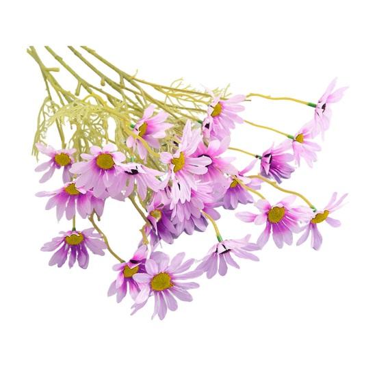 Artificial Flower Bouquet 2 or 5 Stems 21 Inch Realistic Silk Flowers with Detachable Bendable Stems UV Resistant Fake Flower Home Wedding Decor