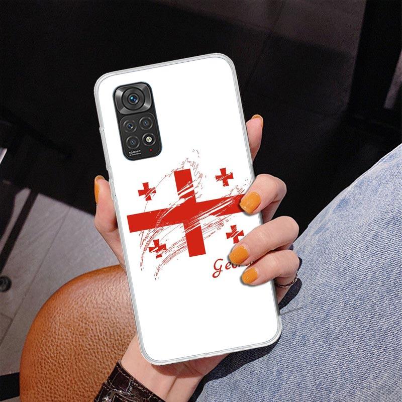 

Georgia Flag Phnoe Case for Phnoe Case for Xiaomi Redmi Note 15 14 14S 13 Pro Plus 12 12S 11S 11E 10S 10 11T 5G Unique Cover Coq Redmi Note 10(10S)