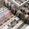 YUBBAEX Masking Tape Retro Antique Washi Paper Value Pack for and Scrapbooks 36-Roll Set Style, Vintage, Pattern, Tape, Diaries, Decoration,
