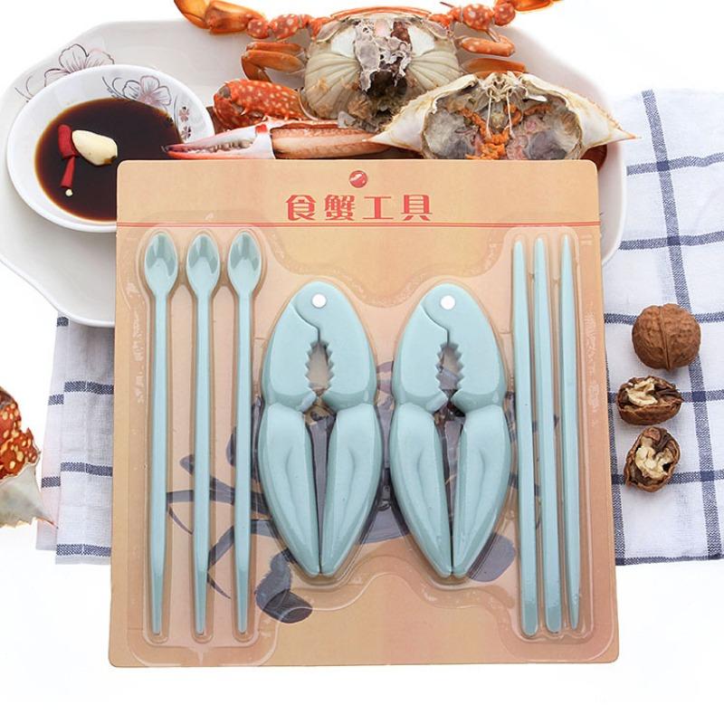 Walnut Clip Crab Eating Tools Shell Cracker Nut Cracker Plastic Crab Trap  Kitchen Tools Easy Shell Removal Home Supplies 1 Set