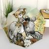Cartoon Forest Animals Folding Umbrella Auto-Open Design 8 Iron Ribs Plastic Handle Foldable Sunshade Perfect Christmas Gifts