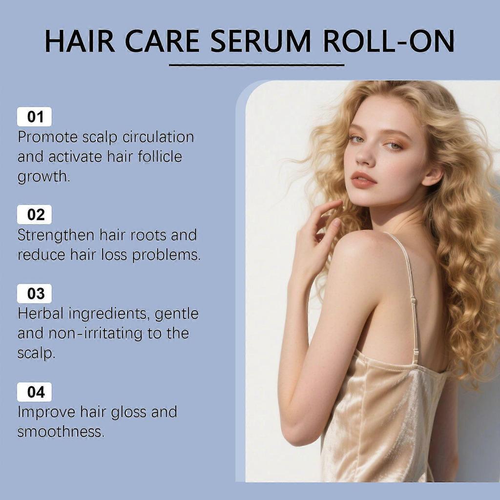 Hair Growth Serum (Roll On) | Thicker & Stronger Hair | Prevents Hair Fall & Stimulates Hair Follicles | For All Hair Types | 30ml