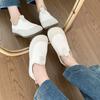 Mom velvet cotton shoes women's 2025 autumn and winter new retro warm and comfortable Doudou shoes wear lazy shoes with one foot