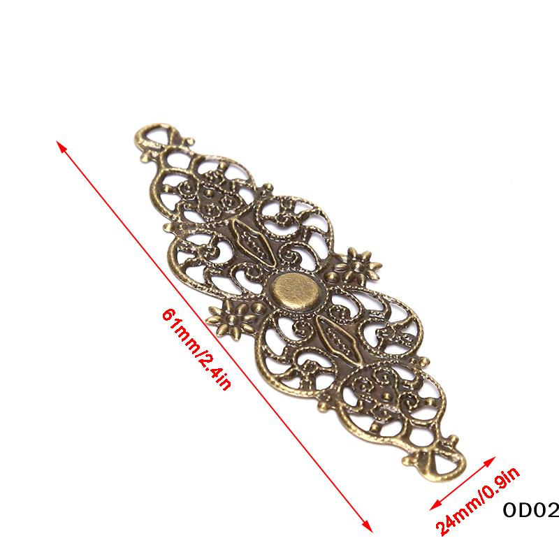 20Pcs Filigree Flower Wrap Connector DIY Jewelry Embellishments Findings