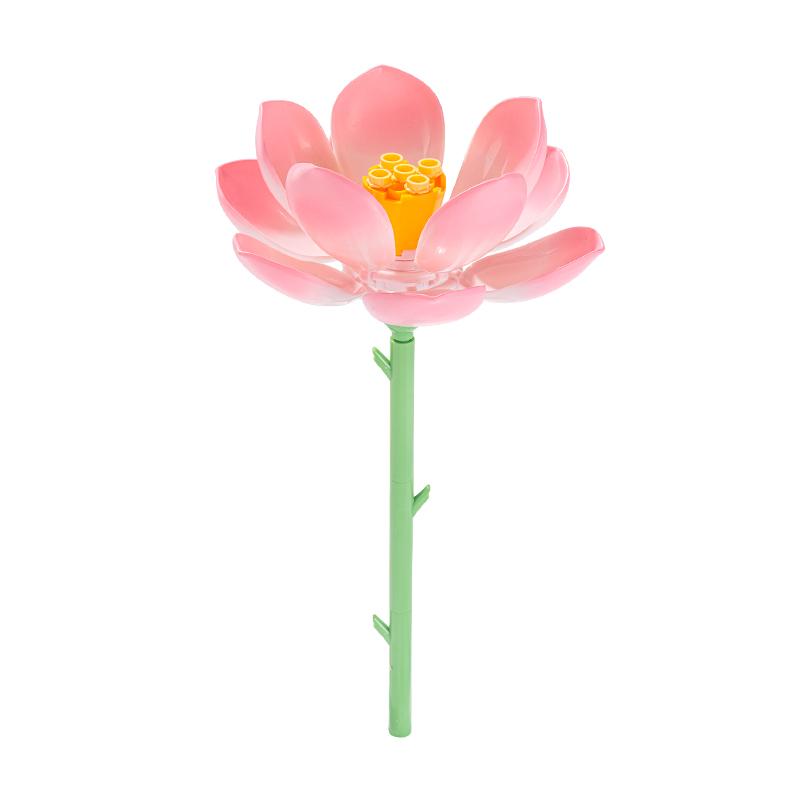 Plant And Flower Building Blocks Building Set, Single Rose, Sunflower, Tulip, Etc., Home Decoration Block Toy Gift For Girls