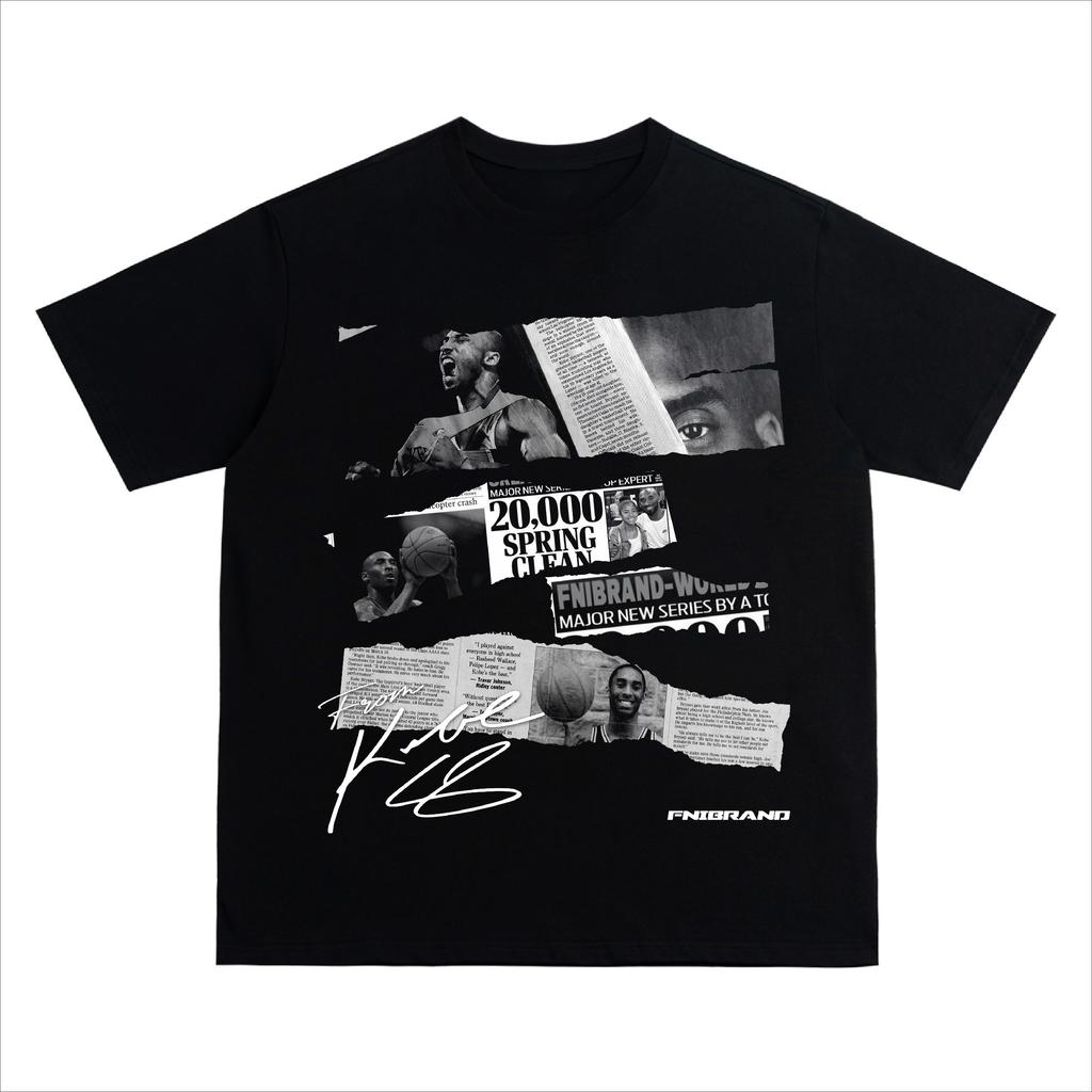 Letni bawełniany T-shirt Street Wear Koszykówka Kobe Bryant Nadruk graficzny Luźny T-shirt Top Męski T-shirt dla mężczyzn i kobiet