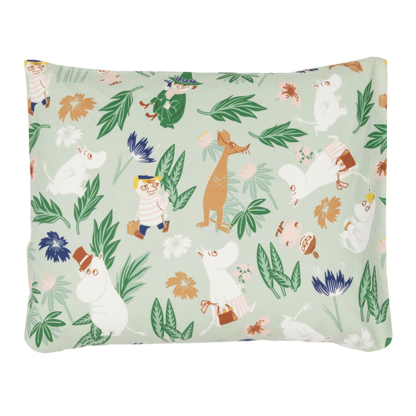 

[Officially Imported] Moomin Arabia Pillowcase, Bedroom, Flower Garden, Approx. 50 x 60 cm