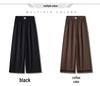 Spring 2025 Casual Plus Size Wide Leg High Waist Pants, Thin Drapey Summer Style, Khaki & Black