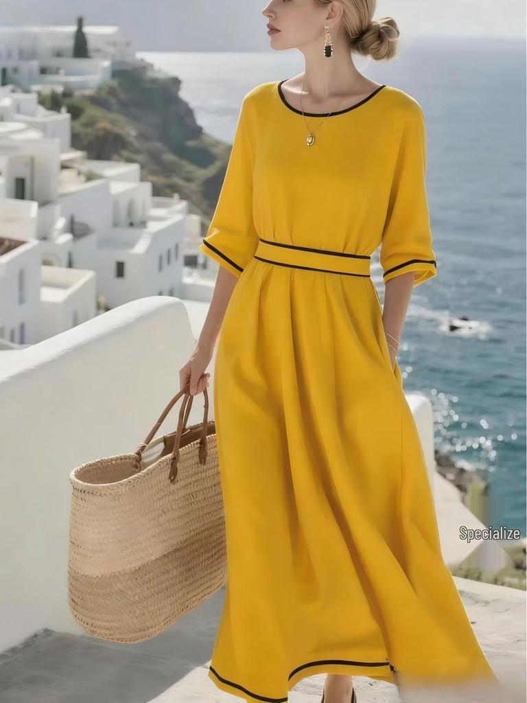 Elegant European & American Summer 2026 Cross-Border Long Dress