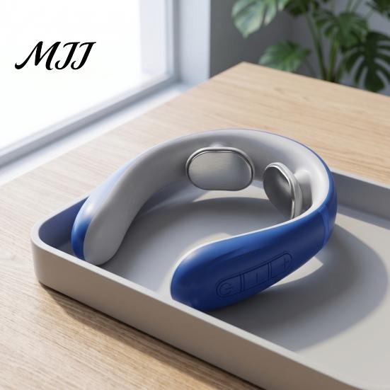 Adjustable Intensity Neck Therapy Tool Electric Massager with Heat, 10 Modes & 16 Levels, Portable Lightweight Cordless Cervical Massager, Wearable