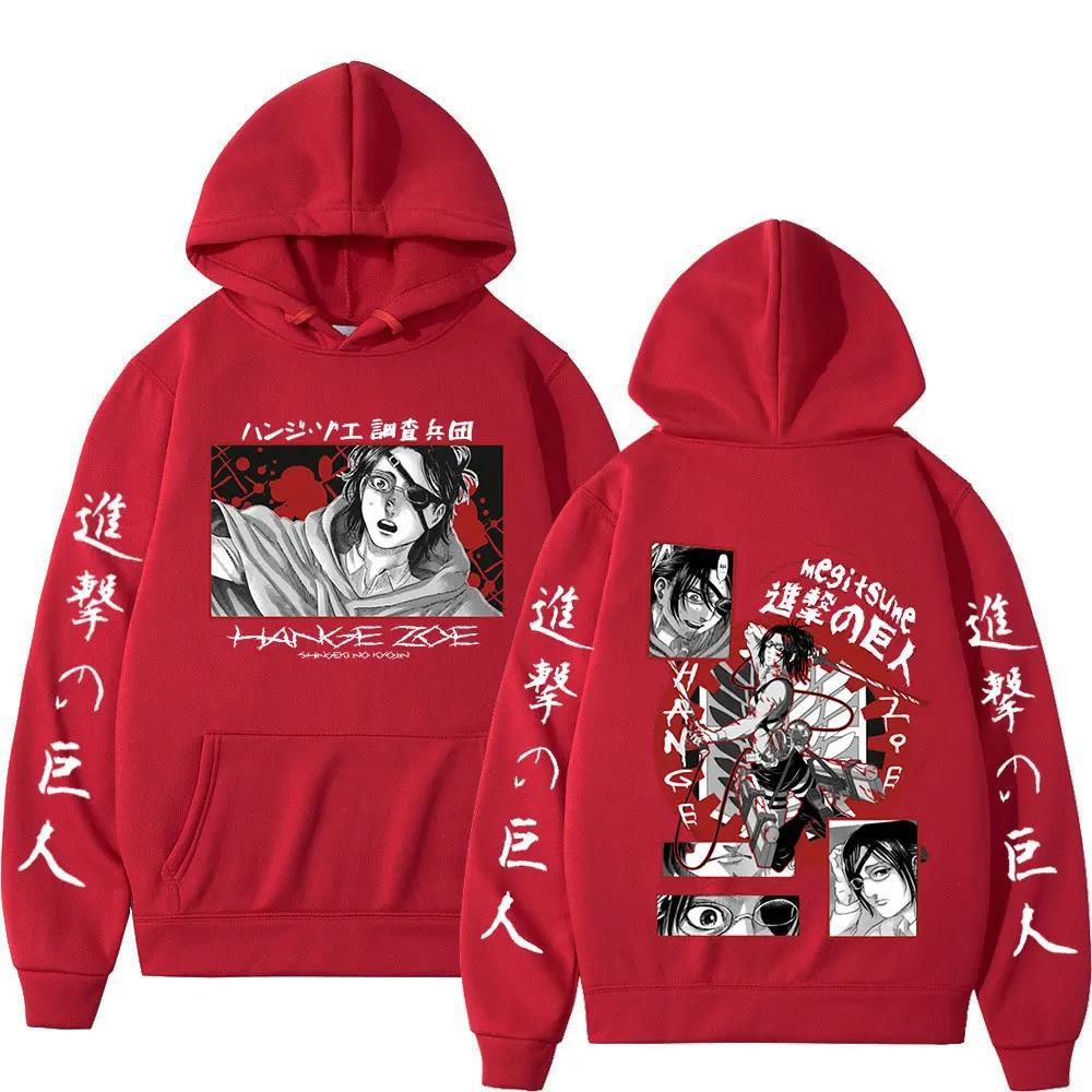 Attack on Titan Anime Hooded Hange Zoe Shingeki Graphic Plus Long Sleeve Sweatshirts Women Casual Harajuku Pullovers Sudaderas