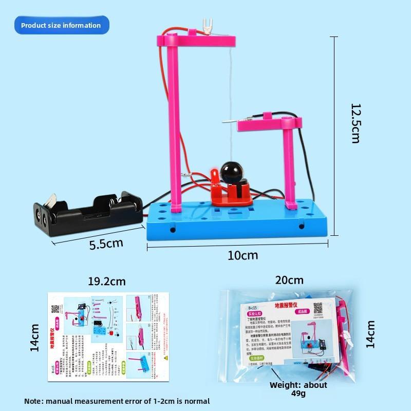 Earthquake Detection Science Toy Diy Physical Model Set With Engineering Features For Kids