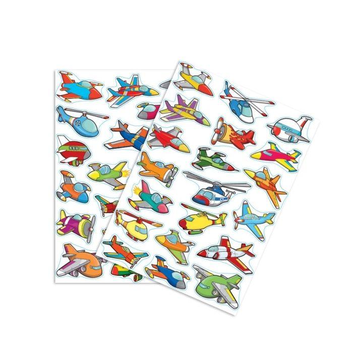 MégaCréa DIY - Airplane Stickers from 3 To 6 Cm 39 Pieces
