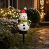 Snowman Ground Stake Light for Outdoor Christmas Yard Garden Path Decor