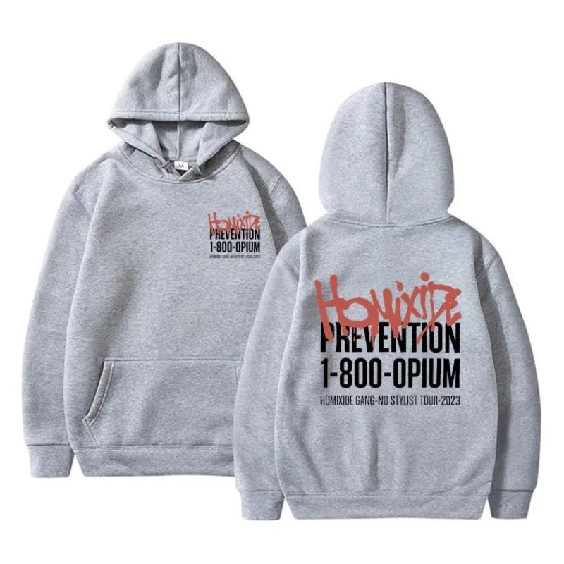 Homixide Gang No Stylist Tour Hoodie Autumn and Winter Sweatshirt Men Womnen Fashion Pullover Men's Fleece Hoodies
