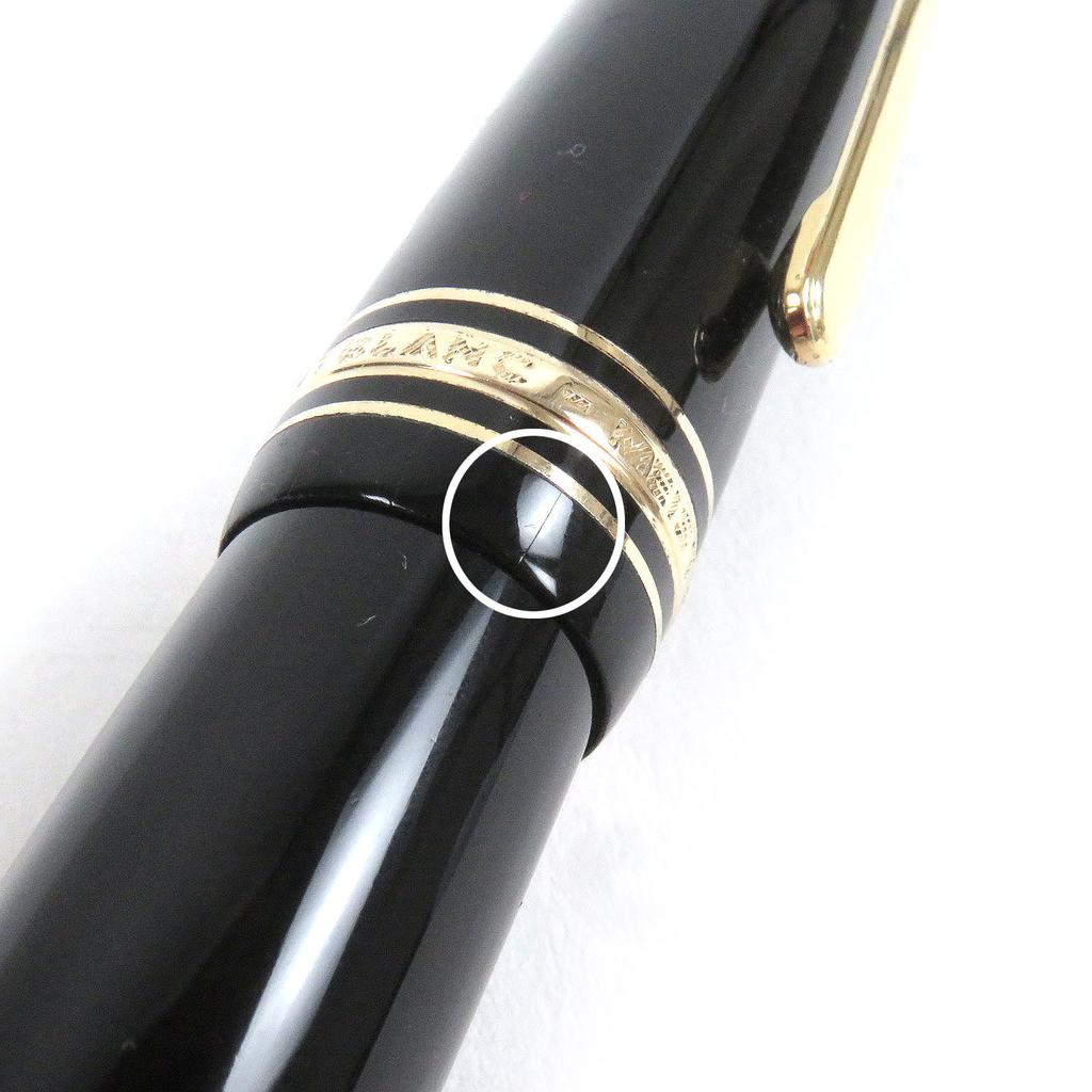 Very Good MONTBLANC fountain pen Meisterstck 149 Cap type Black gold 18K mens Used