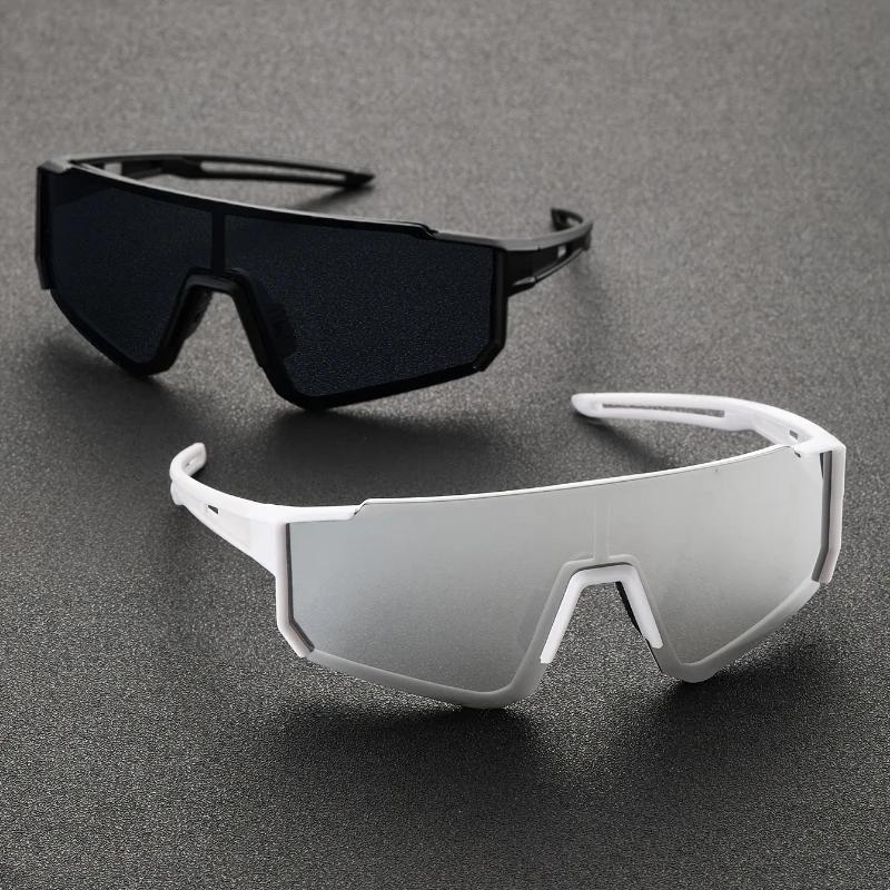 2 Pairs Of Men'S Surround Mirror Reflective Glasses Oversized Round Frame With Interlocking Hinges Sports And Daily Use