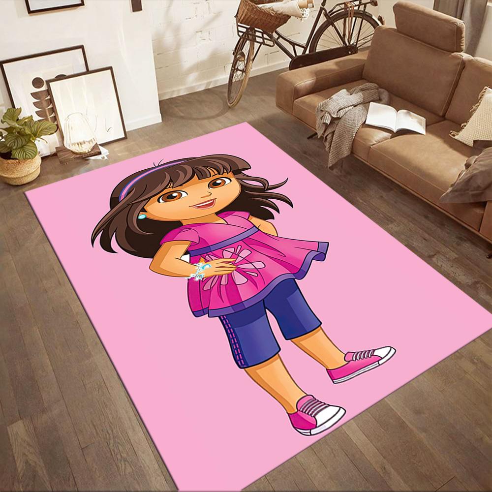 Dora Explorer Floor Rug Office Rug Perfect for Study room Kitchen Bedrooms Foyer Antislip Carpet Office home decor Spiritual Gift