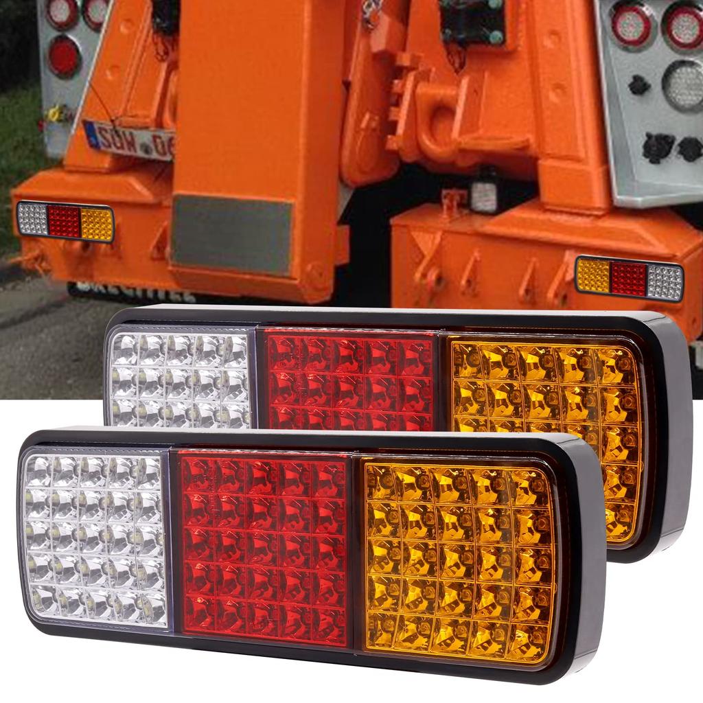 Ygmylandbb LED Truck Tail Lights for and 12V Integrated Turn and Reverse Universal 75 Vehicle Inspection and Set of 2 Trucks, Trailers, Boats, Brake,