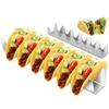 6 Grids Taco Holder Plate Fried Food Cooling Rack Drain Tray  Pancake Prepare Shelf Pizza Pie Display Stand Kitchen Gadget
