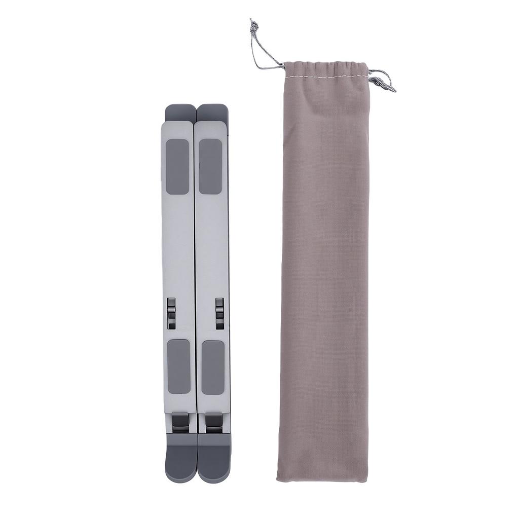 Laptop Stand Anti Slip Silicone Aluminum Alloy Foldable Ventilated Laptop Holder for Desktop
