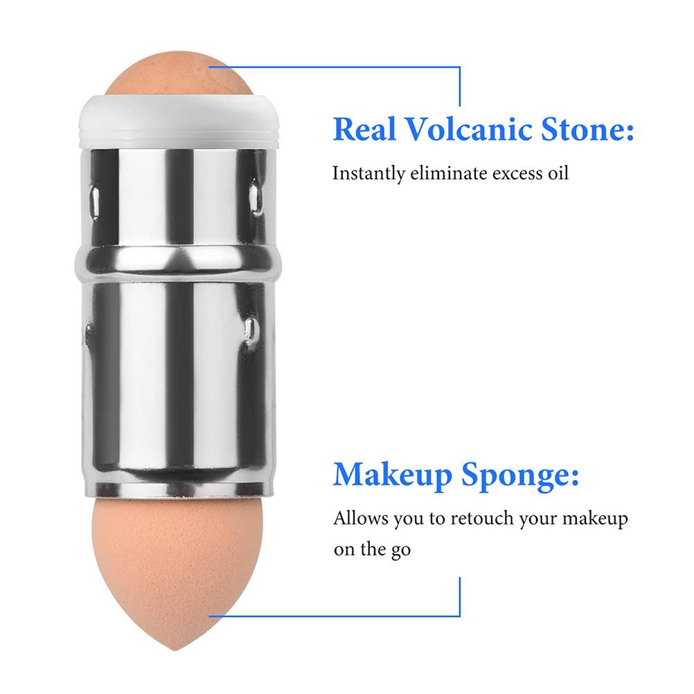 

Ролики для впитывания жира на лице, ролики из вулканического камня, многоразовые ролики для контроля жира на лице, двухсторонний макияж