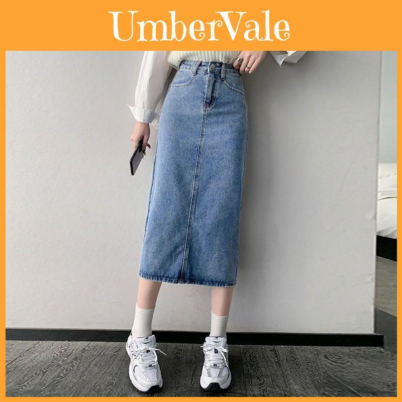 Classic Denim Skirt For Women With High Waist And Slim Fit For Autumn 2025