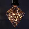 Lampadina LED E27 - NETTLIFE - 2200K 2W - Vetro & metallo - Attacco E27 - Forma a diamante decorativa