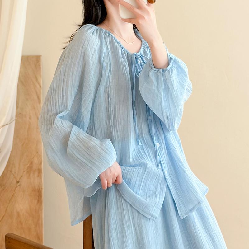 DIMANAF 2026 Sommer Neu Große Größen Damen Lässige Lady Oberteile Bluse Hemd Vintage Locker Langarm Baumwolle Leinen