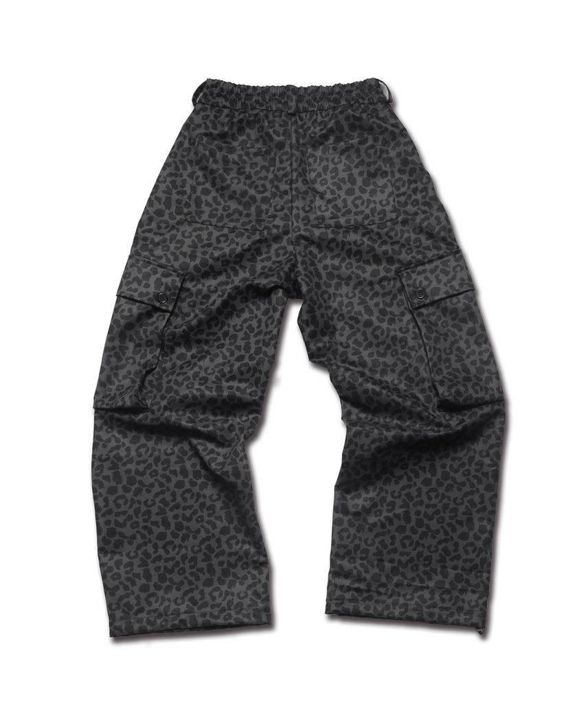 ROCKPSYCHO Leopard Cargo Pants Dark Navy
