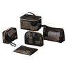 FLORPERRY Makeup Makeup Makeup Transparent Cosmetic Makeup Storage Makeup Travel Cosmetic Set of Makeup Vanity Black Pouch, Box, Pouch, Bag, Case,