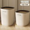2024 New Style Large Capacity Trash Can with Push Lid for Living Room, Bathroom, Kitchen, and Toilet