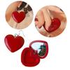 Red Heart Shaped Hook Earring with Mirror Unique Dangle Drop Earrings for Girl Unique Statement Birthday Jewelry Gift