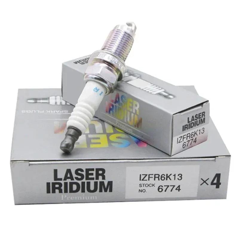 4/6pcs IZFR6K13 6774 Iridium Spark Plug for Honda 2003-2007 Accord L4 2.4L City Civic Jazz Fit CR-V CRV Acura Ignition Plug 4Pcs