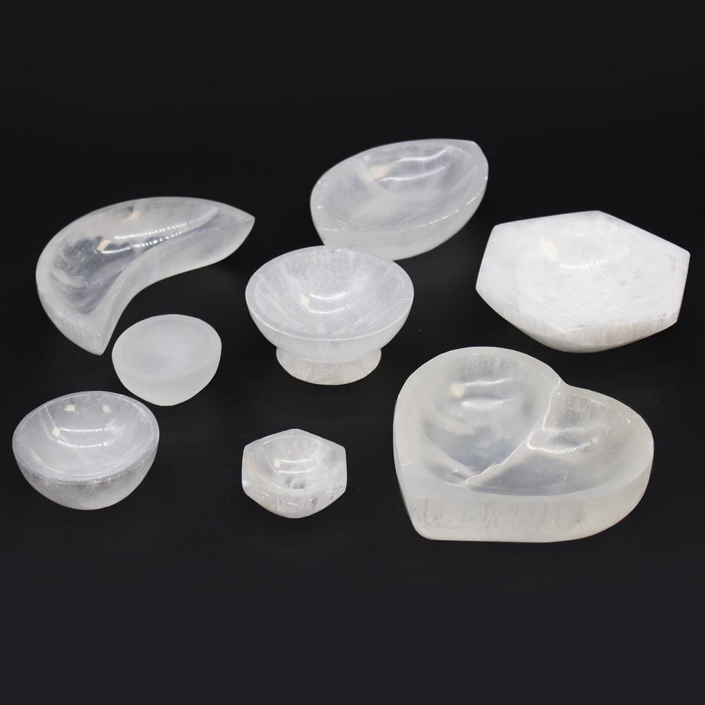 Selenite Bowl Round 10 cm