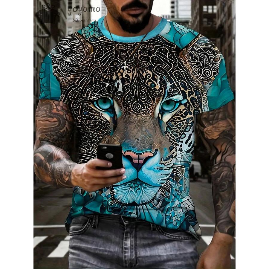 Men's T Shirts Vintage Animal Eagle 3d Printed Casual Short Sleeve Tee Shirt Fashion Outfits Streetwear O Neck Oversized Tops