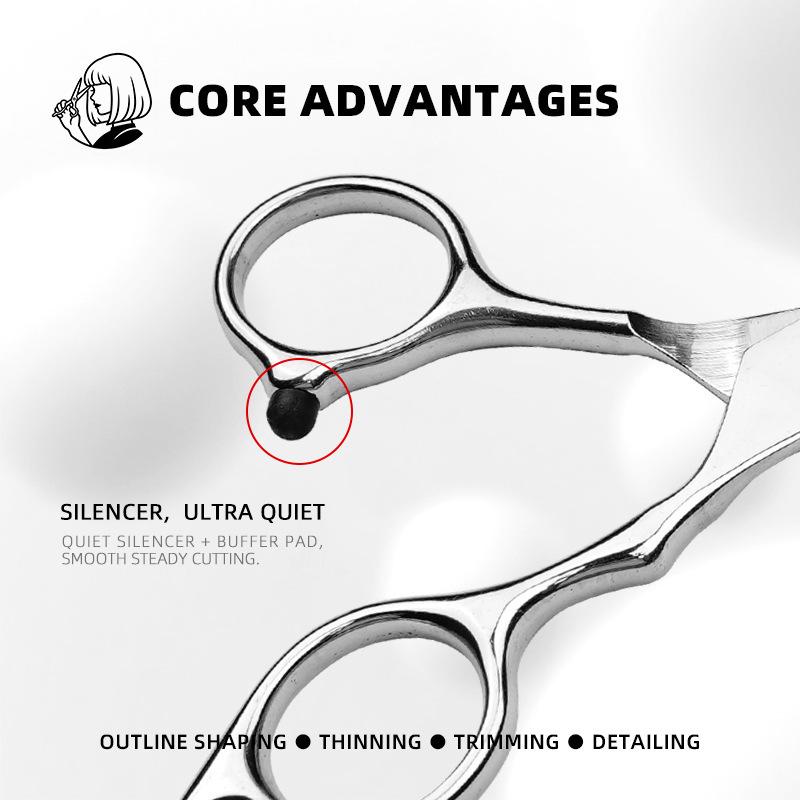 White Cap Stainless Steel Professional Haircutting & Thinning Scissors for Stylists