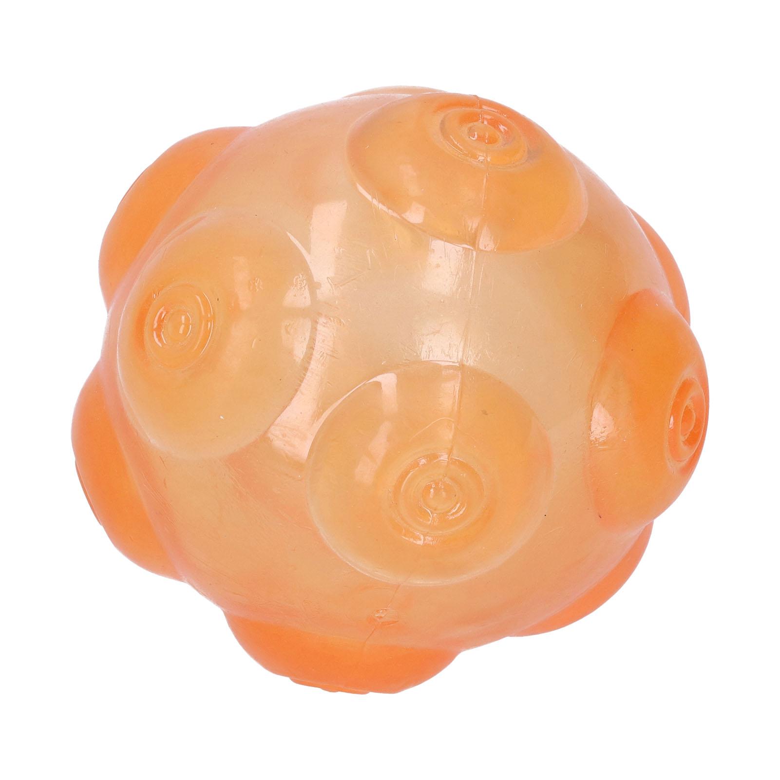 

Pet Chewing Toy Squeaker Ball TPR Bouncy Floating Teeth Cleaning for Medium and Small DogsOrange оранжевый