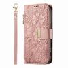 Case for Moto G77 5G - Leather/PU, Pink, With Card Holder