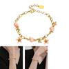 Fashion Peach Charm Bracelet Symbolizing Sweetness and Good Fortune Suitable for Youthful Women and Fashion Enthusiasts