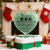 Ceramic Double-sided Heart-shaped Elephant Friendship Ornament Christmas Tree Decoration 2D Flat Pendant Friendship Souvenir