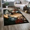 Gothic Female Skull Horror Dead Girl Floor Mat 3D
