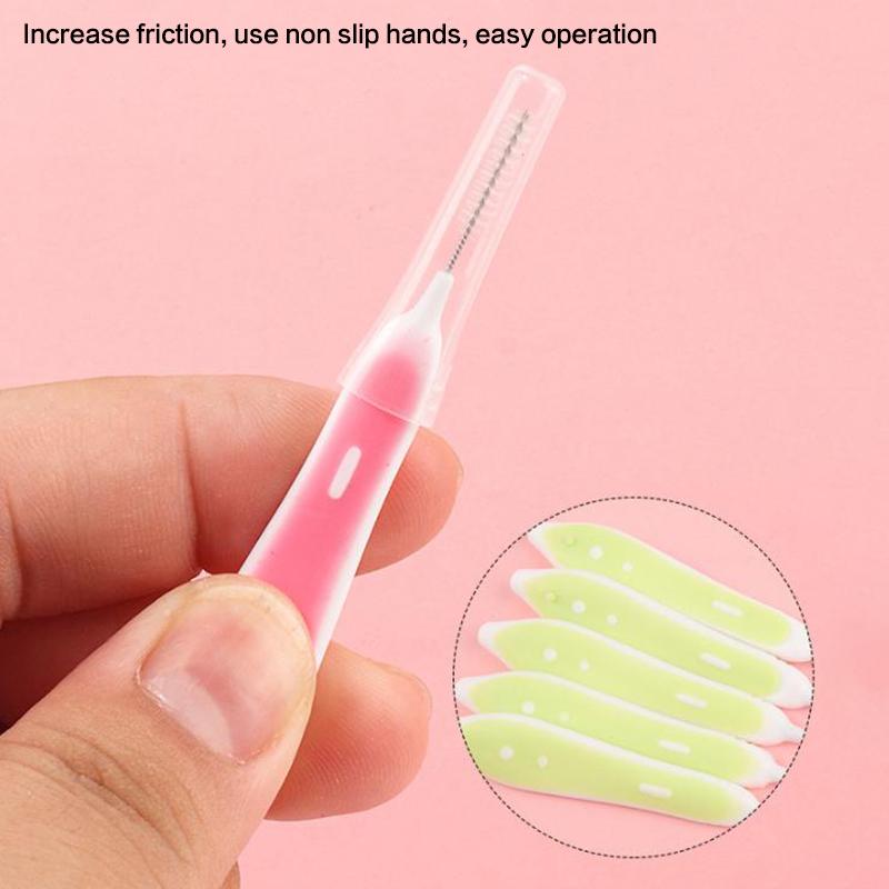 10 Stück Augenbrauenbürsten Mini Augenbrauen-Lifting-Bürste Einweg-Make-up-Wimpernwerkzeug Zahnzwischenraumbürste Wimpernverlängerungszubehör